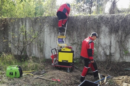 Trasovanie kanalizačných rozvodov v opustenom areály